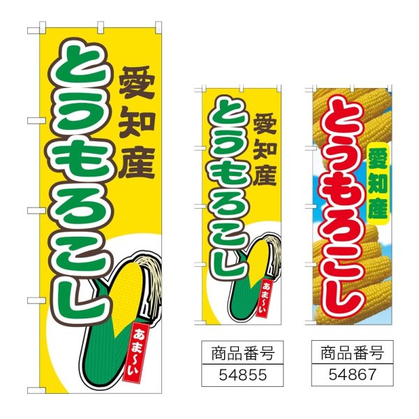 画像1: のぼり とうもろこし 愛知産 (選べるデザイン) (1)