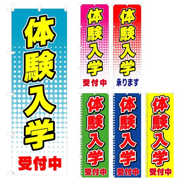 画像1: のぼり　体験入学 (選べるデザイン) V0052 (1)