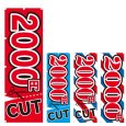 画像1: のぼり 2000円CUT (選べるデザイン) V0226 (1)
