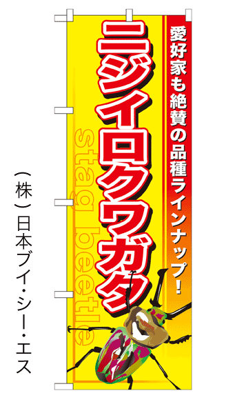 画像1: 【ニジイロクワガタ】のぼり旗 (1)