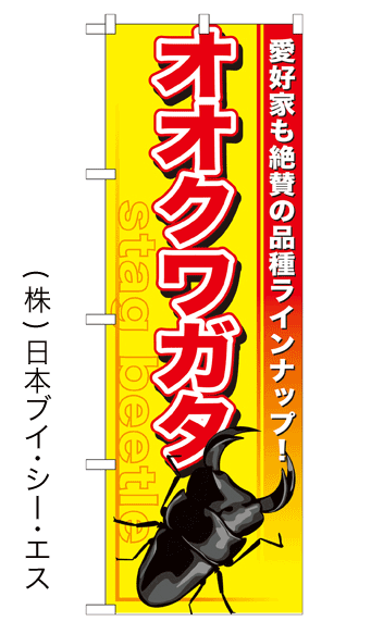 画像1: 【オオクワガタ】のぼり旗 (1)