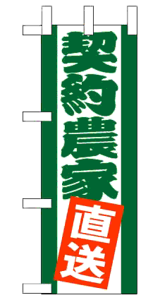 画像1: 【契約農家直送】ミニのぼり旗 (1)
